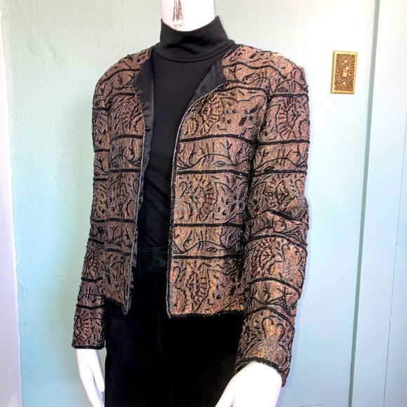 Beaded Dress Jacket S - Picture 1 of 7